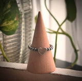 Heart Bead Ring