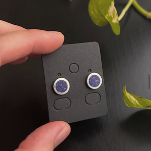 Lapis Lazuli Midi Stud Earrings