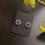 Lapis Lazuli Midi Stud Earrings