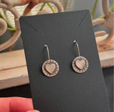 Heart Burst Dangling Earrings