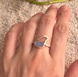 Purple Opal Wave Ring