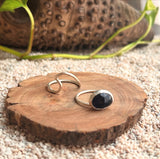 Iolite Wave Stack Rings