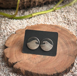 Wave Disc Earrings