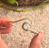 Moonstone Wave Cuff Bracelet