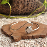 Moonstone Wave Cuff Bracelet