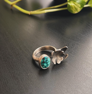 Turquoise Flower Ring