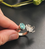 Turquoise Flower Ring