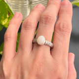 White Opal Ring