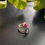 Ruby Flower Ring