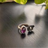 Amethyst Open Ring