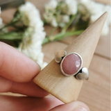 Pink Sapphire Heart Ring