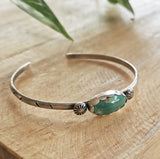 Oval Turquoise Cuff Bracelet
