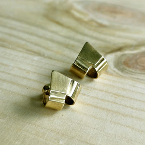 Brass Stamped Chevron Ear Cuff