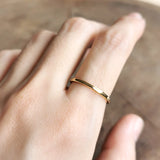 Hammered Stacking Ring (Single- Brass)