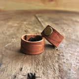 Leather Stamped Ring
